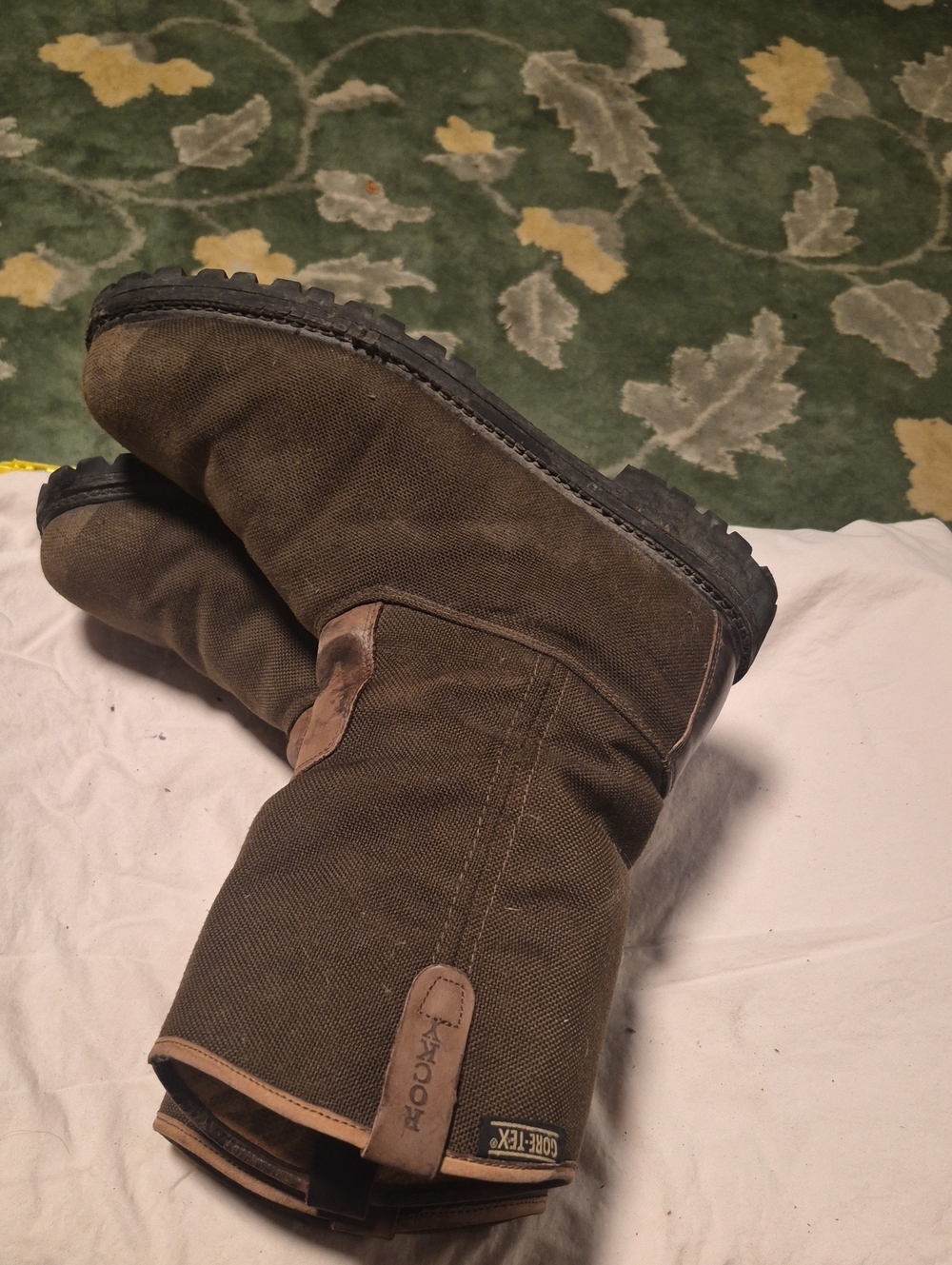 Rocky Brown Canvas Work Boots